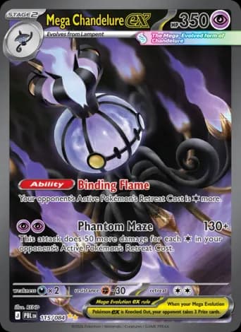 Mega Chandelure ex Pokémon card #115