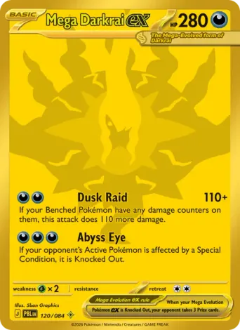 Mega Darkrai ex Pokémon card #120