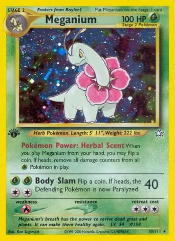 Meganium Pokémon card #10