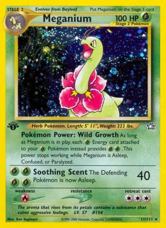 Meganium Pokémon card #11
