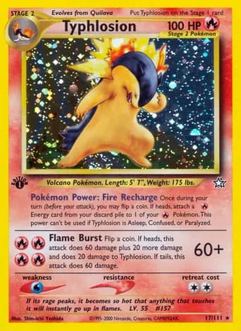 Typhlosion Pokémon card #17