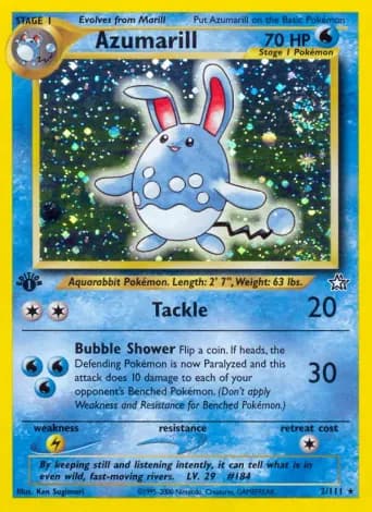 Azumarill Pokémon card #2