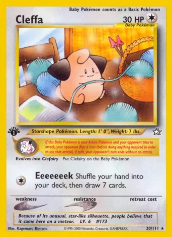 Cleffa Pokémon card #20