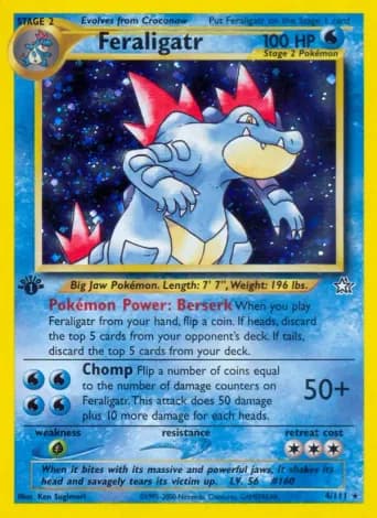 Feraligatr Pokémon card #4