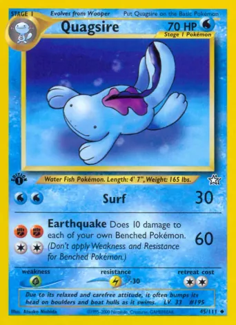 Quagsire Pokémon card #45