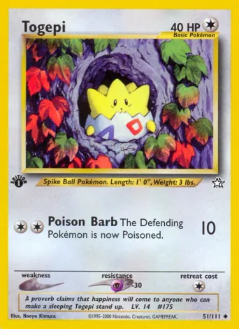Togepi Pokémon card #51