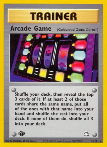 Arcade Game Pokémon card #83