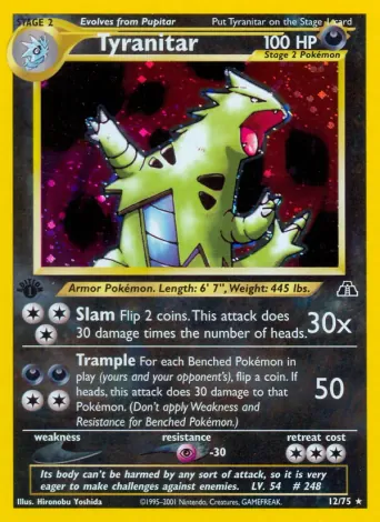 Tyranitar Pokémon card #12