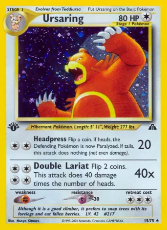 Ursaring Pokémon card #15