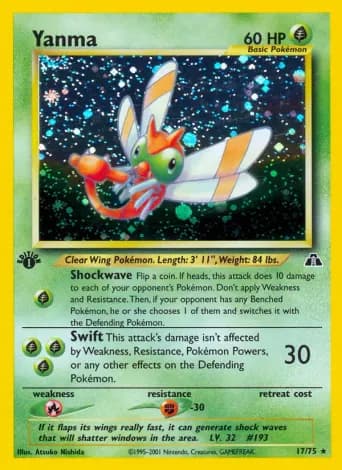 Yanma Pokémon card #17