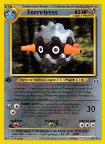 Forretress Pokémon card #21
