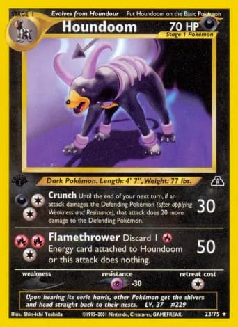 Houndoom Pokémon card #23