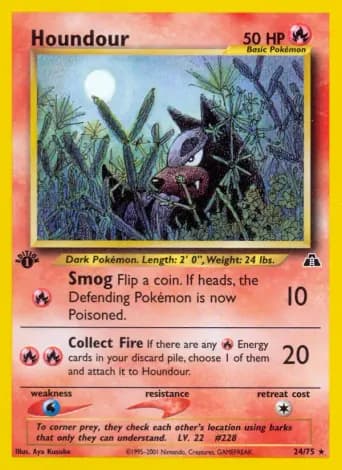 Houndour Pokémon card #24