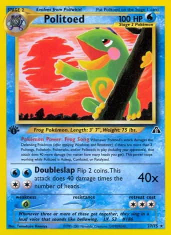 Politoed Pokémon card #27