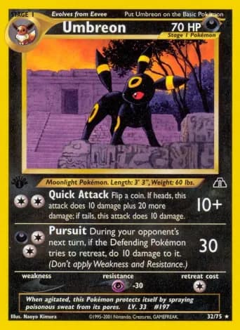 Umbreon Pokémon card #32