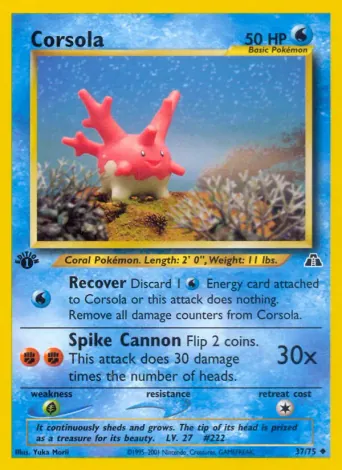 Corsola Pokémon card #37