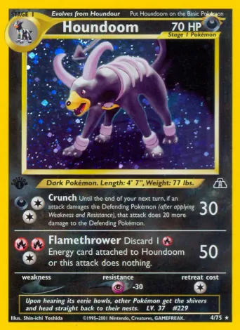 Houndoom Pokémon card #4