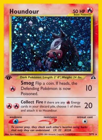 Houndour Pokémon card #5