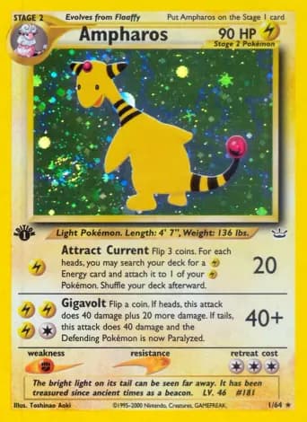 Ampharos Pokémon card #1