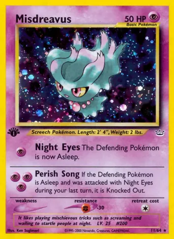 Misdreavus Pokémon card #11