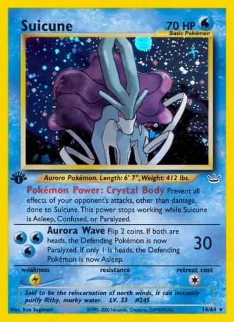 Suicune Pokémon card #14