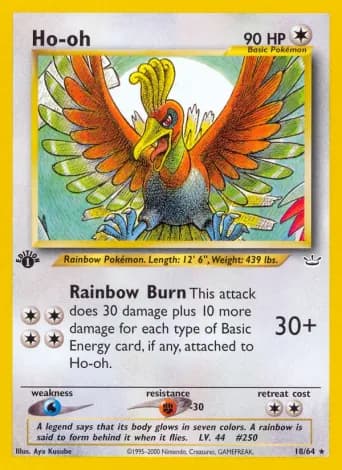 Ho-oh Pokémon card #18
