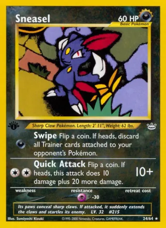 Sneasel Pokémon card #24