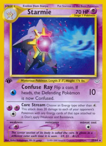 Starmie Pokémon card #25