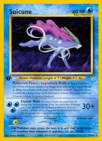 Suicune Pokémon card #27
