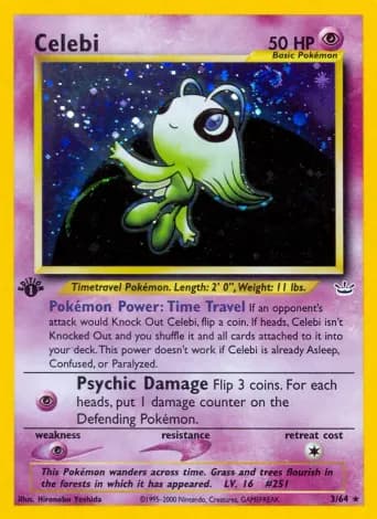 Celebi Pokémon card #3
