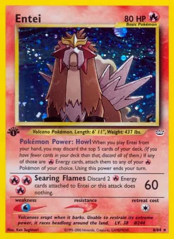 Entei Pokémon card #6