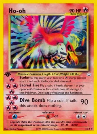 Ho-oh Pokémon card #7