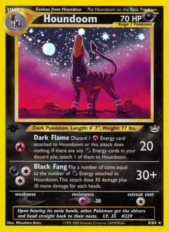 Houndoom Pokémon card #8