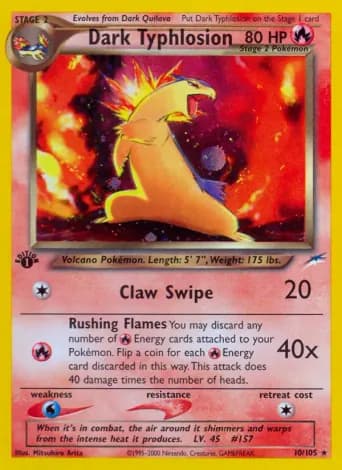 Dark Typhlosion Pokémon card #10