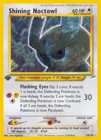 Shining Noctowl Pokémon card #110