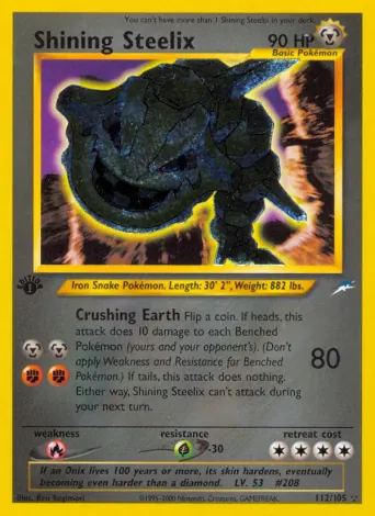 Shining Steelix Pokémon card #112