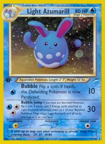 Light Azumarill Pokémon card #13
