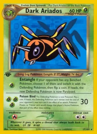 Dark Ariados Pokémon card #17