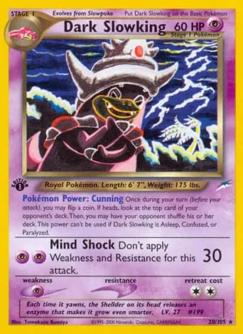 Dark Slowking Pokémon card #20