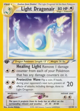 Light Dragonair Pokémon card #22