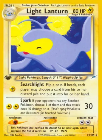 Light Lanturn Pokémon card #23