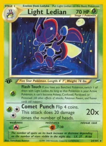 Light Ledian Pokémon card #24