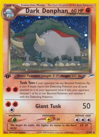 Dark Donphan Pokémon card #3