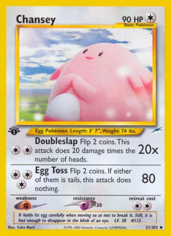 Chansey Pokémon card #31