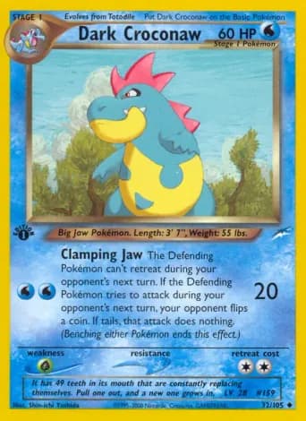 Dark Croconaw Pokémon card #32