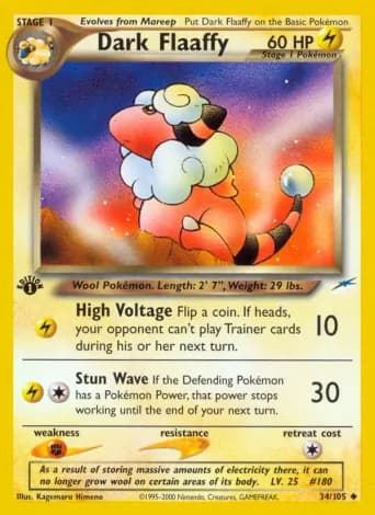 Dark Flaaffy Pokémon card #34