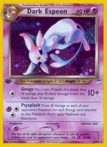 Dark Espeon Pokémon card #4