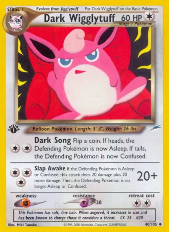 Dark Wigglytuff Pokémon card #40