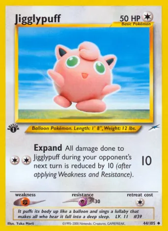 Jigglypuff Pokémon card #44
