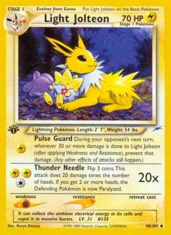 Light Jolteon Pokémon card #48